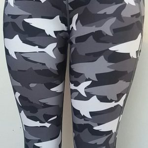 Funky Pants 3/4 Leggings- Jaws