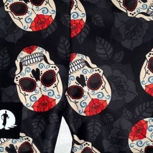 Funky Pants Full Length Leggings- Smiley Skulls