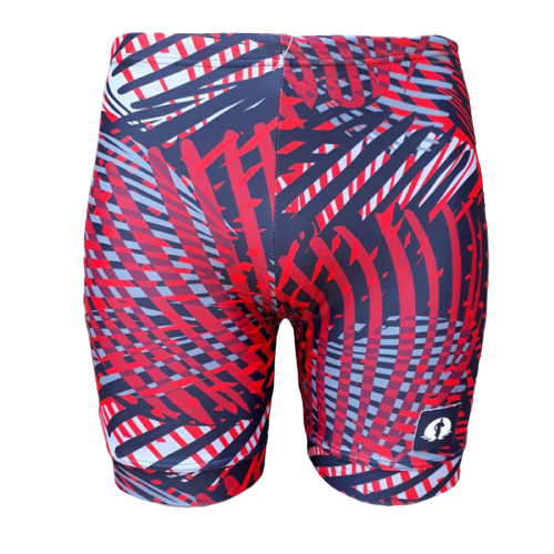 Funky Pants Classic Short - Red Sound Waves