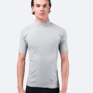 Zhik Mens Eco Spandex UPF50+ Short Sleeve Top- Platinum